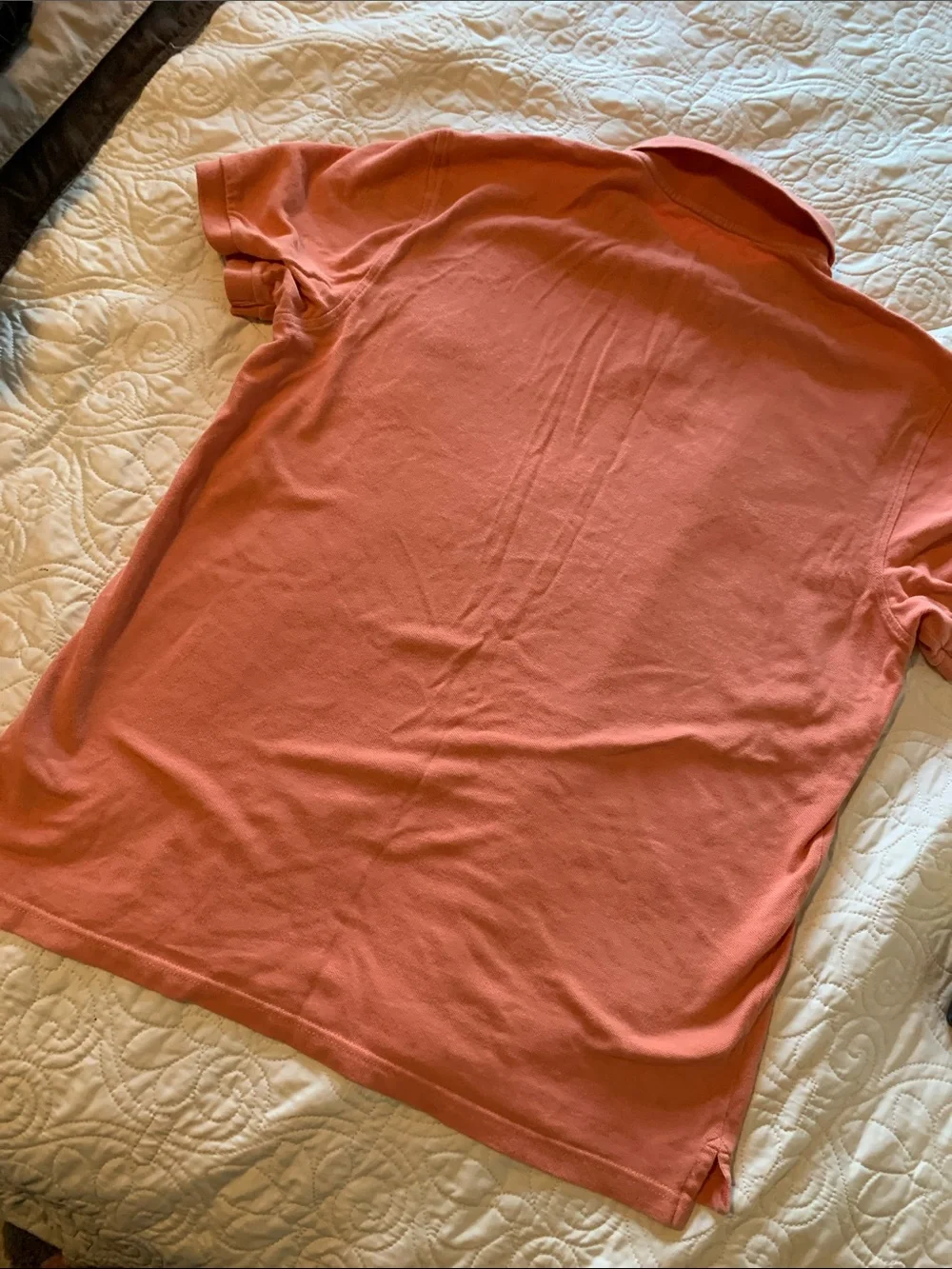 J. Crew Men's Coral Short-Sleeve Polo